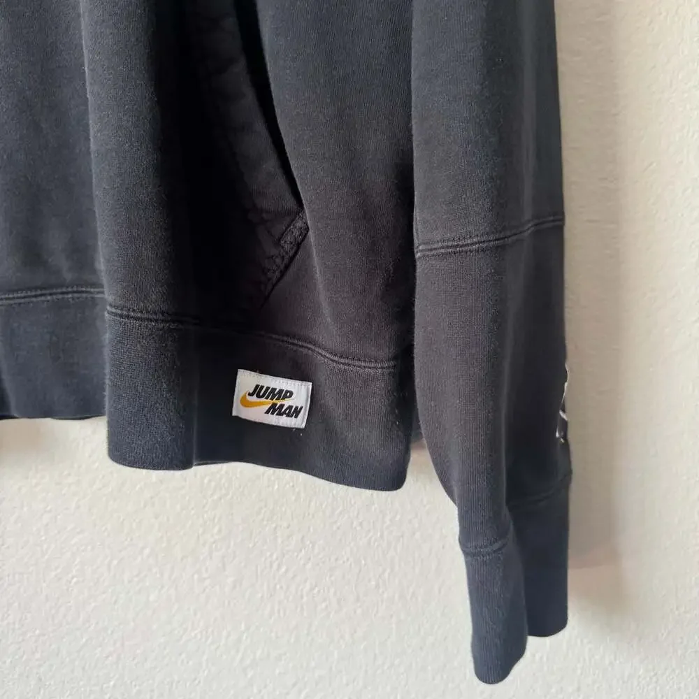 Jordan Jumpman Nike Black Embroidered Crewneck Sweatshirt Medium